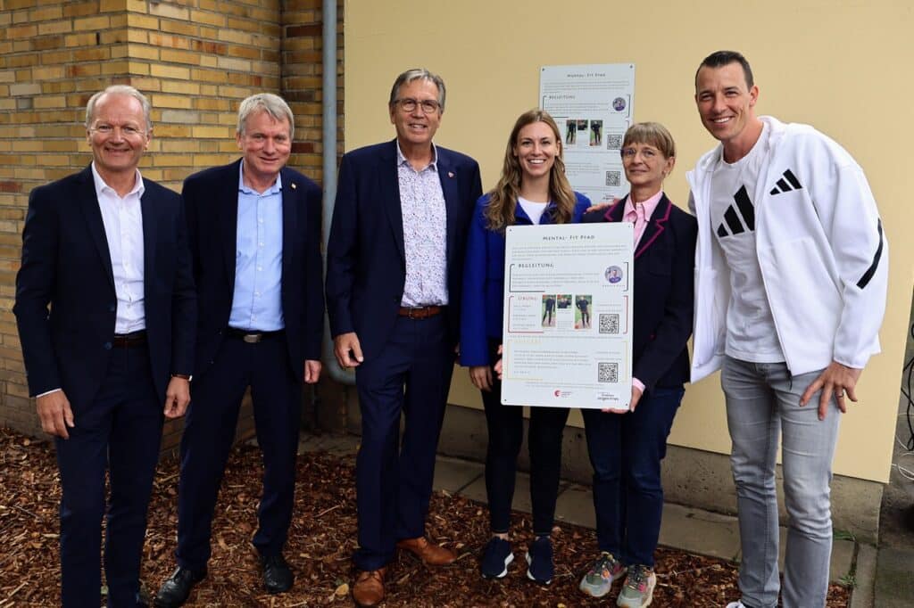 Eröffnung des Mental-Fit-Pfads an der Obernauer Mozartschule.