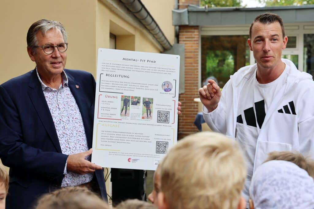 Eröffnung des Mental-Fit-Pfads an der Obernauer Mozartschule.